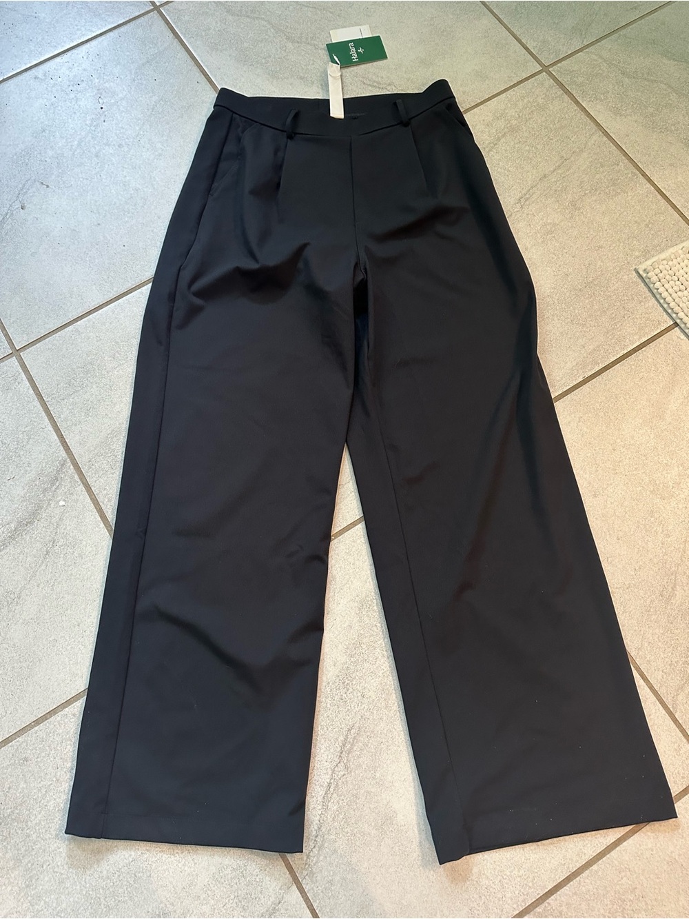 Halara Flex High Waisted Plicated Side Pocket Straight Leg Work Pants
